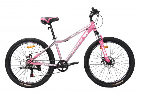 Heam FOX 26 Girl Серый/Розовый рама 17 (на рост 155-173)