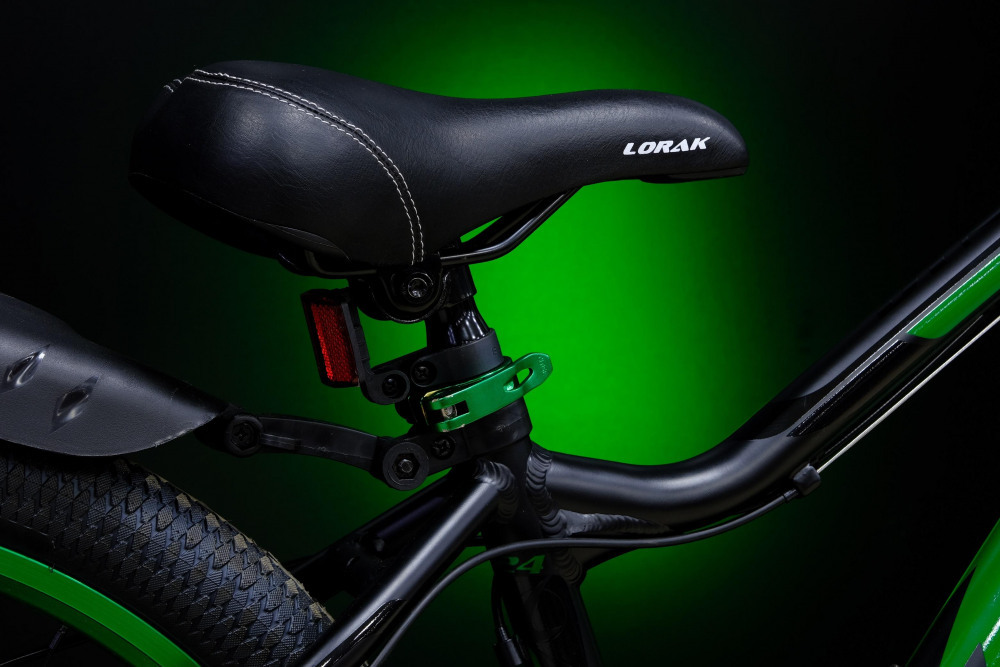 Lorak Dynamic 24 18sp Матовый Чёрный/Зелёный