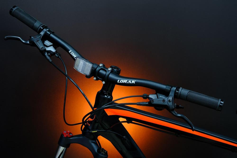 Lorak Sel 9150 Матовый Чёрный/Оранжевый 19р (на рост 171-182)