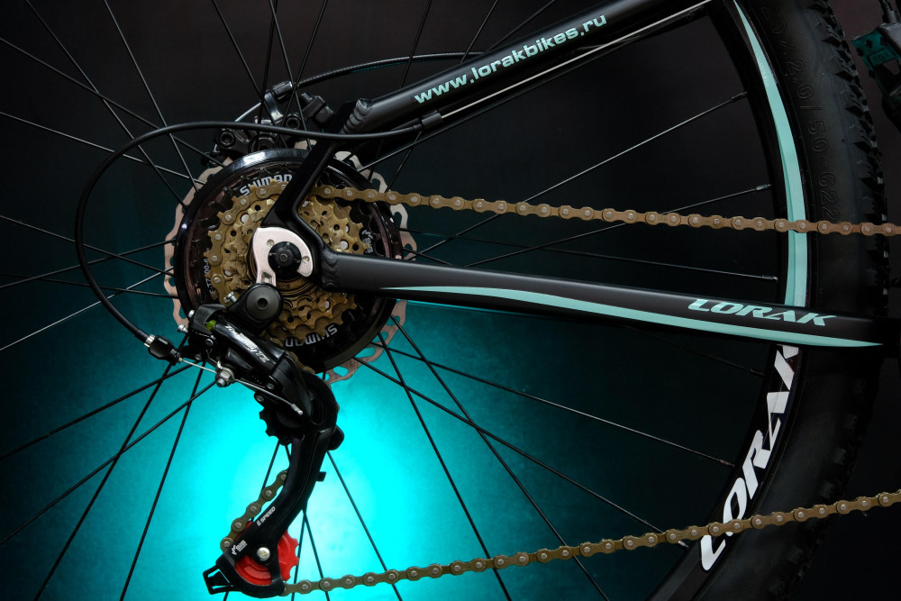 Lorak Glory 1000 Матовый Чёрный/Мятный рама 19 (на рост 171-182)