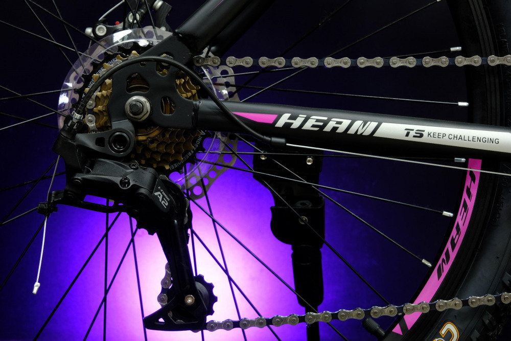 HEAM MATRIX 26 GIRL DISK Матовый Чёрный/Розовый рама 19 (на рост 171-182)