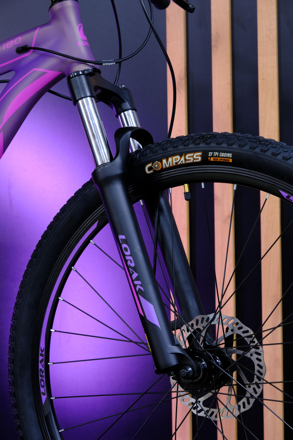 LORAK GLORY 180 HD Матовый Фиолетовый/Розовый рама 19 (на рост 171-182)