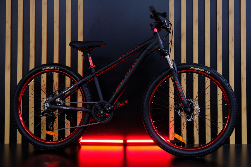 Lorak Joker Lite 26 Матовый Чёрный/Красный